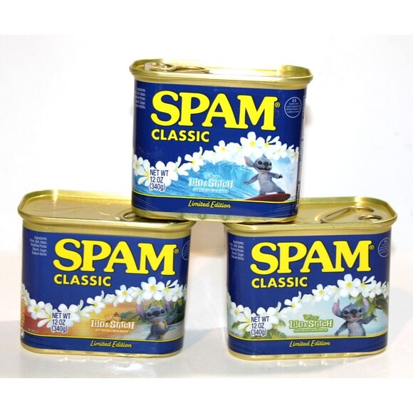 Spam Limited Edition Disney Lilo Stitch Hula Shaka Surfing Stitch Lot 3 Collect - Picture 10 of 10